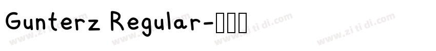 Gunterz Regular字体转换